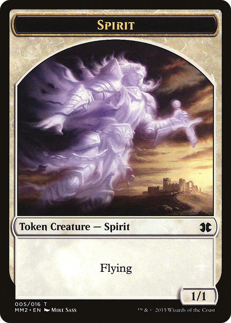 {T} Spirit Token [Modern Masters 2015 Tokens][TMM2 005]