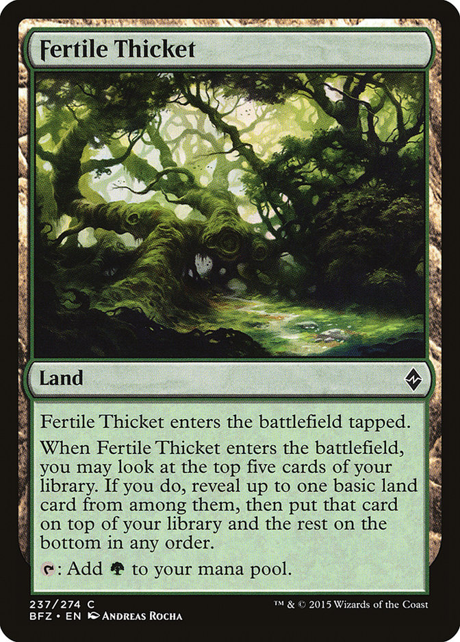 {C} Fertile Thicket [Battle for Zendikar][BFZ 237]