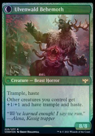 {@R} Ulvenwald Oddity // Ulvenwald Behemoth [Innistrad: Crimson Vow Prerelease Promos][PR VOW 225]