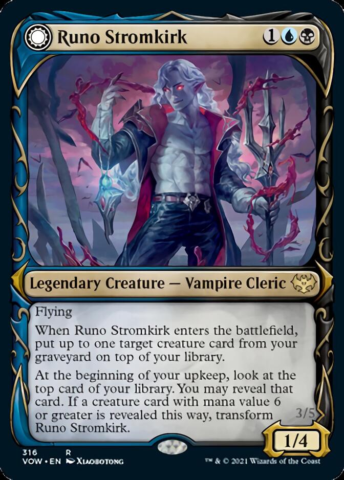 {R} Runo Stromkirk // Krothuss, Lord of the Deep (Showcase Fang Frame) [Innistrad: Crimson Vow][VOW 316]