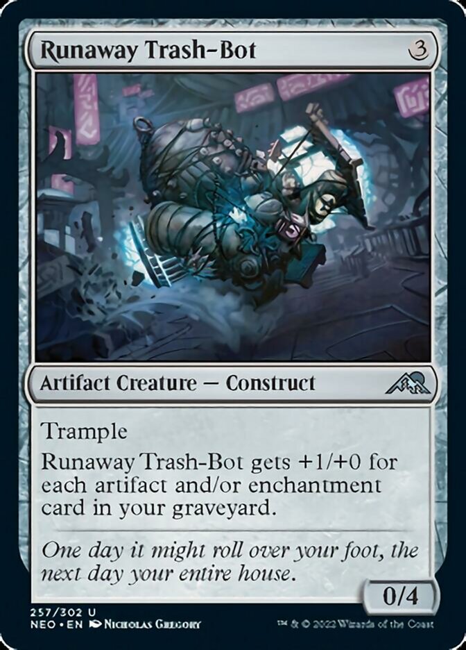 {C} Runaway Trash-Bot [Kamigawa: Neon Dynasty][NEO 257]