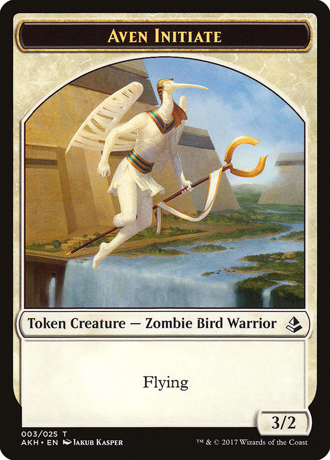 {T} Aven Initiate Token [Amonkhet Tokens][TAKH 003]