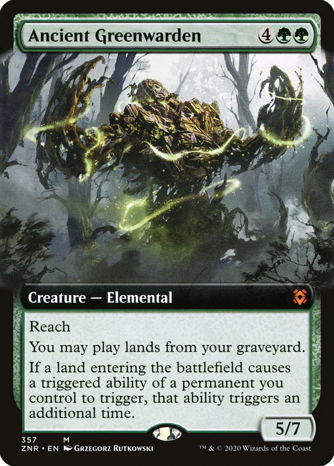 {R} Ancient Greenwarden (Extended Art) [Zendikar Rising][ZNR 357]