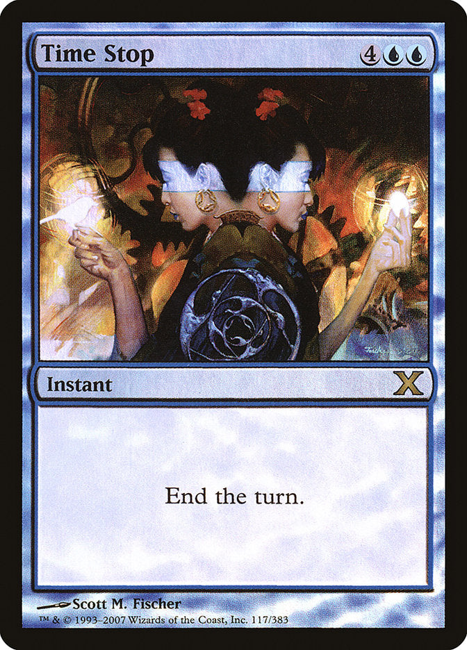 {R} Time Stop (Premium Foil) [Tenth Edition][FP 10E 117]