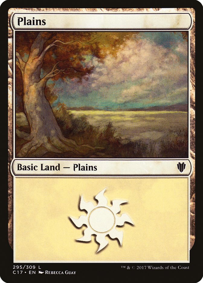 {B}[C17 295] Plains (295) [Commander 2017]