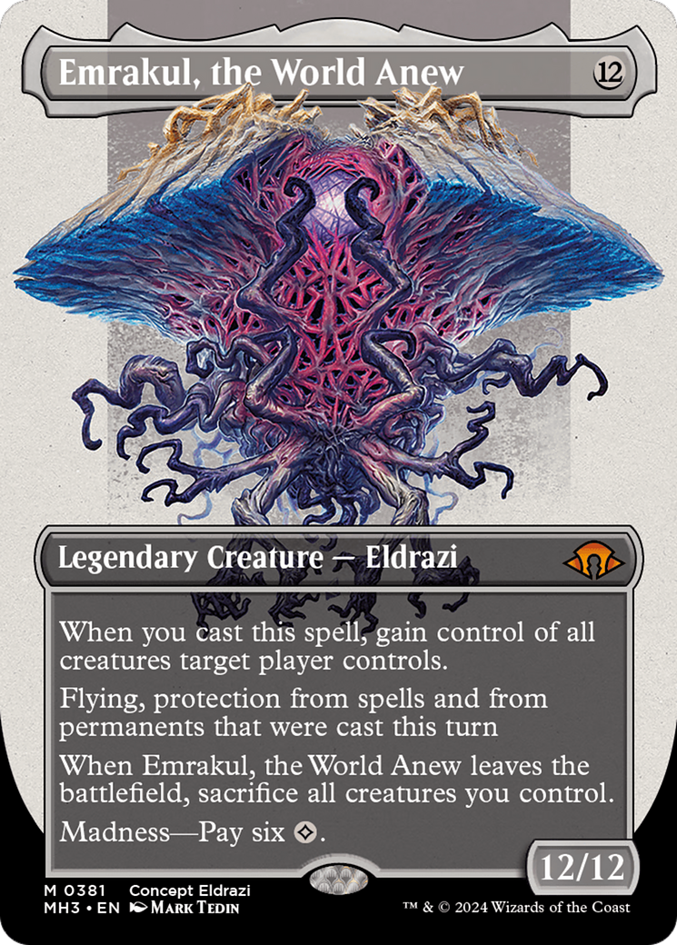 {R} Emrakul, the World Anew (Borderless) [Modern Horizons 3][MH3 381]