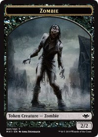 {T} Zombie (007) // Elephant (012) Double-sided Token [Modern Horizons Tokens][TMH1 007]