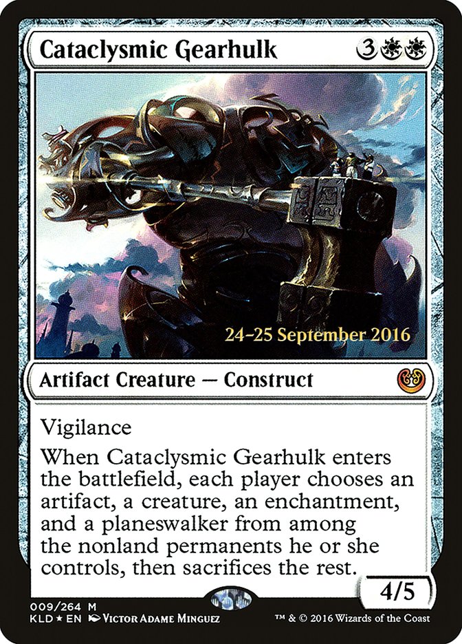 {R} Cataclysmic Gearhulk [Kaladesh Prerelease Promos][PR KLD 009]