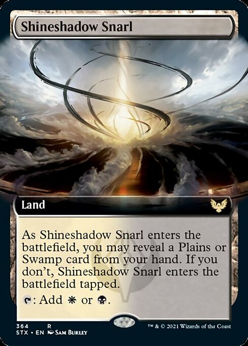 {R} Shineshadow Snarl (Extended Art) [Strixhaven: School of Mages][STX 364]