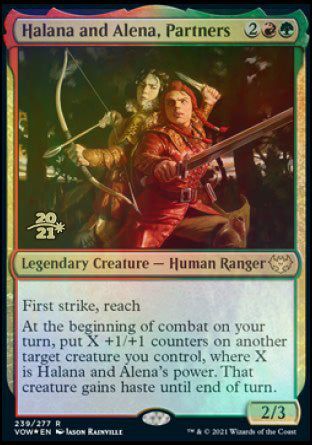 {@R} Halana and Alena, Partners [Innistrad: Crimson Vow Prerelease Promos][PR VOW 239]