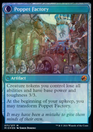 {R} Poppet Stitcher // Poppet Factory [Innistrad: Midnight Hunt Prerelease Promos][PR MID 071]