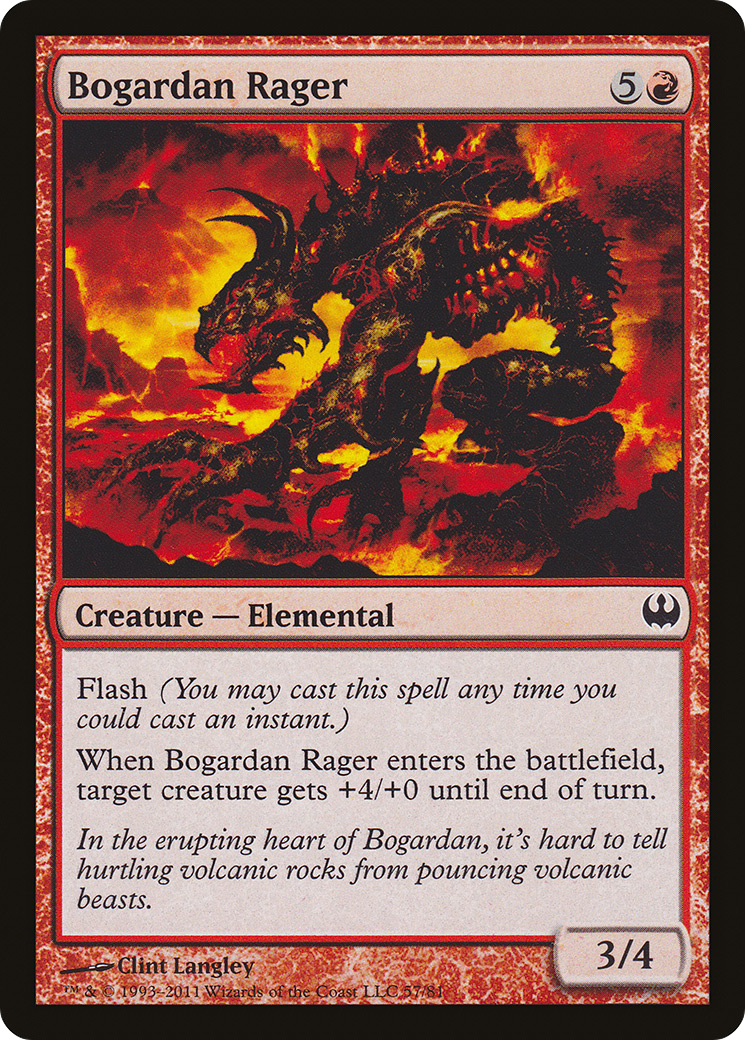 {C} Bogardan Rager [Duel Decks: Knights vs. Dragons][DDG 057]