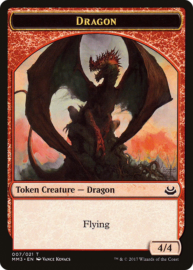 {T} Dragon Token [Modern Masters 2017 Tokens][TMM3 007]