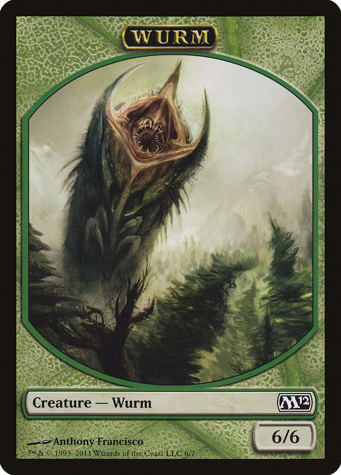 {T} Wurm Token [Magic 2012 Tokens][TM12 006]