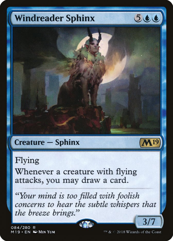 {R} Windreader Sphinx [Core Set 2019][M19 084]