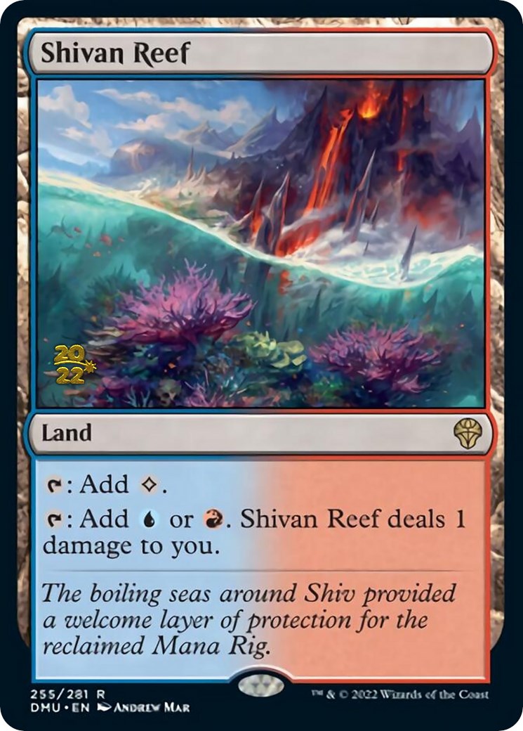 {@R} Shivan Reef [Dominaria United Prerelease Promos][PR DMU 255]