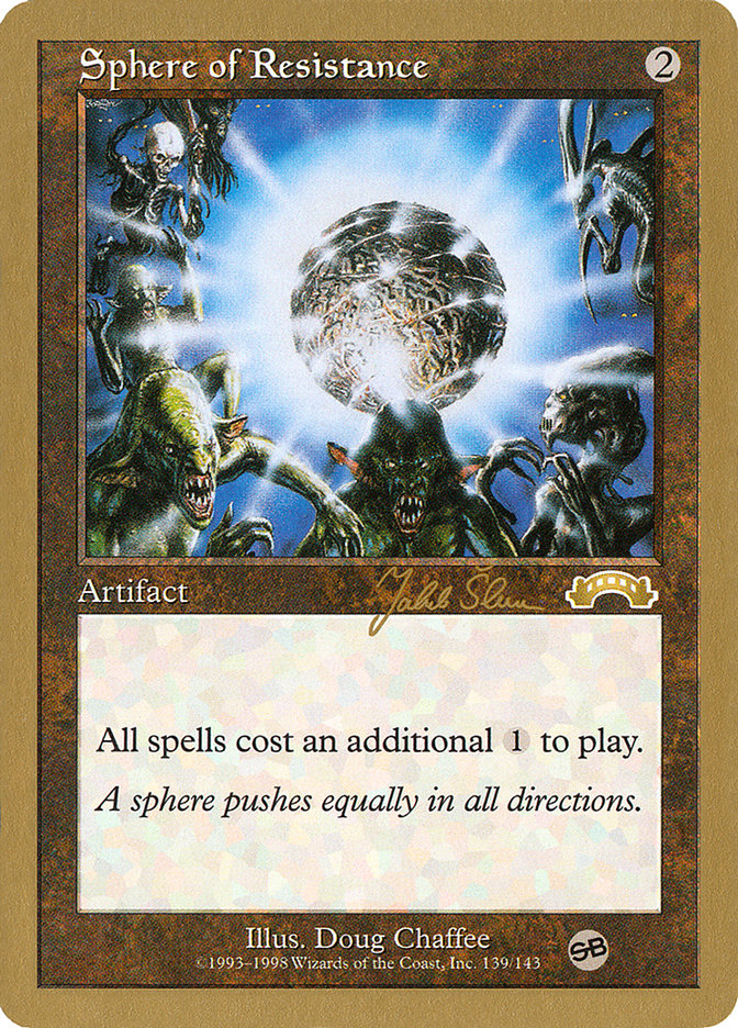 {R} Sphere of Resistance (Jakub Slemr) (SB) [World Championship Decks 1999][GB WC99 JS139SB]