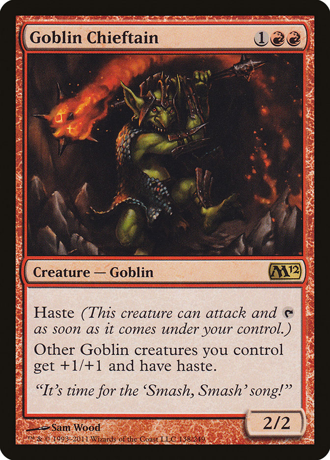 {R} Goblin Chieftain [Magic 2012][M12 138]