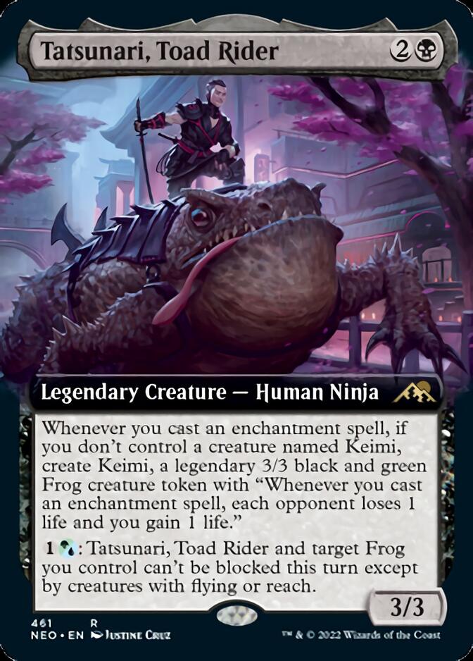 {R} Tatsunari, Toad Rider (Extended Art) [Kamigawa: Neon Dynasty][NEO 461]