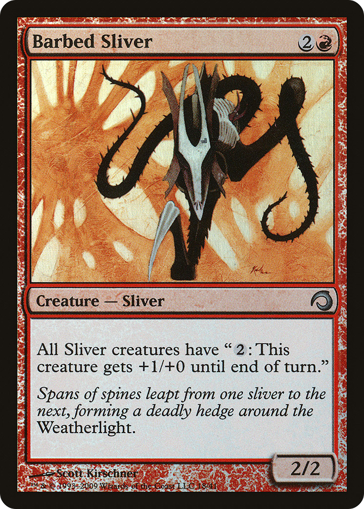 {C} Barbed Sliver [Premium Deck Series: Slivers][H09 018]