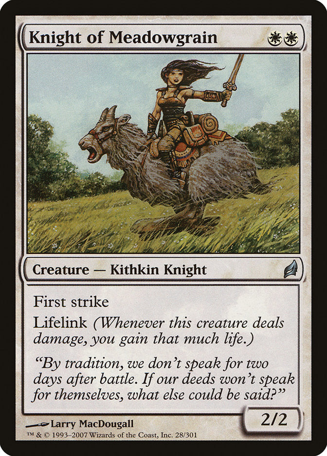 {C} Knight of Meadowgrain [Lorwyn][LRW 028]