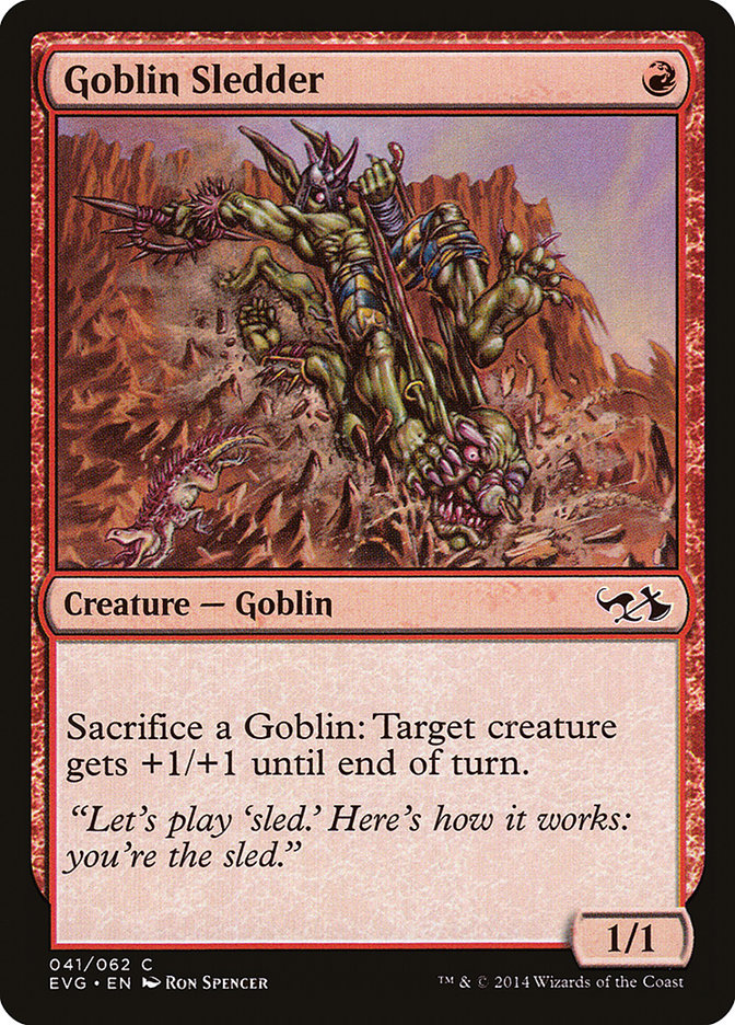 {C} Goblin Sledder (Elves vs. Goblins) [Duel Decks Anthology][EVG 041]