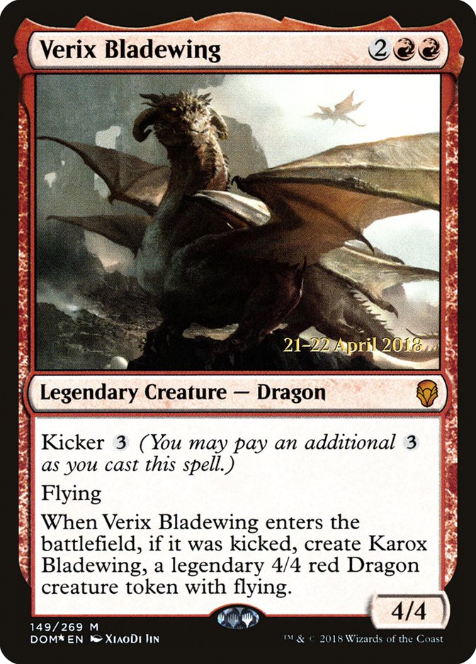 {R} Verix Bladewing [Dominaria Prerelease Promos][PR DOM 149]