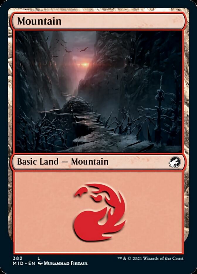 {B}[MID 383] Mountain (383) [Innistrad: Midnight Hunt]