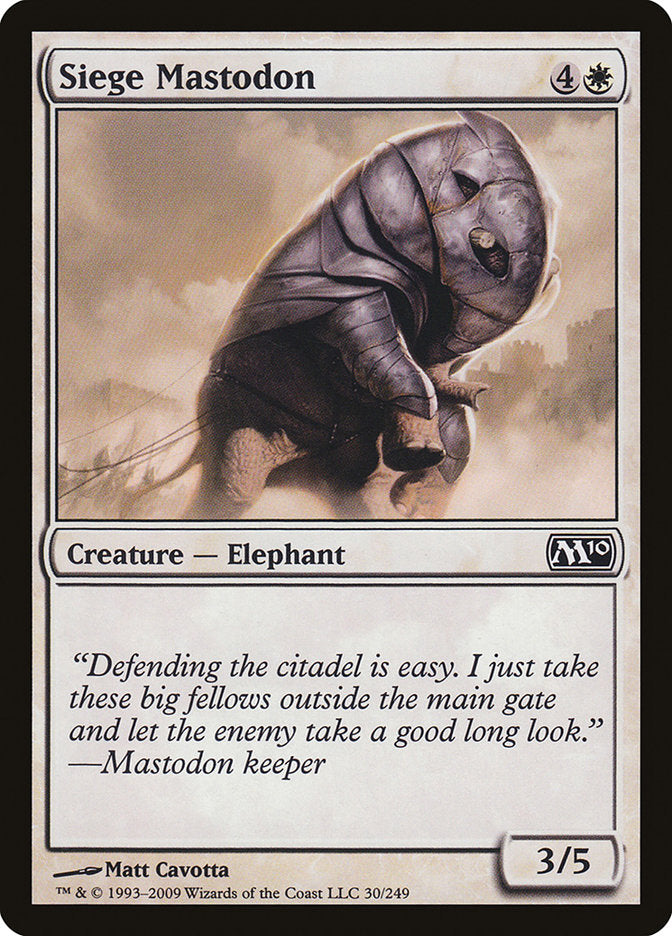 {C} Siege Mastodon [Magic 2010][M10 030]