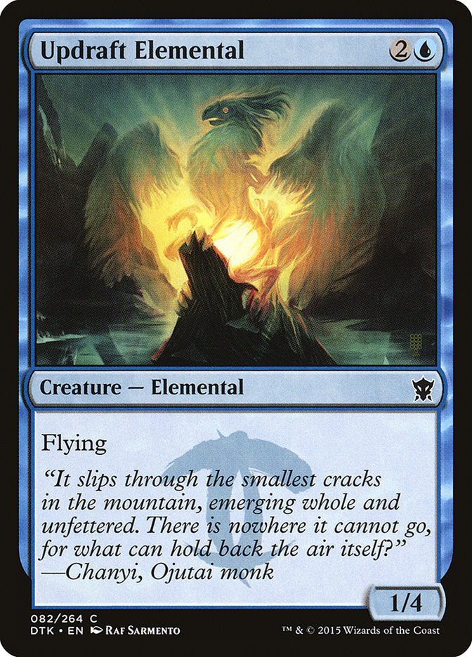 {C} Updraft Elemental [Dragons of Tarkir][DTK 082]