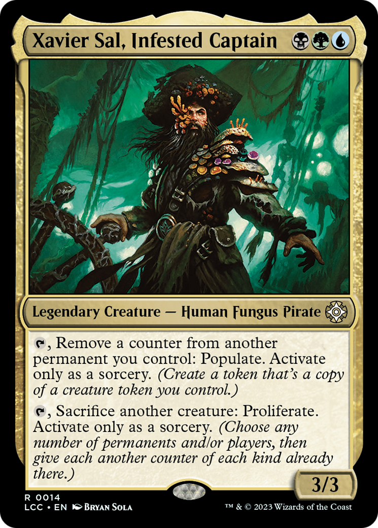 {R} Xavier Sal, Infested Captain [The Lost Caverns of Ixalan Commander][LCC 014]