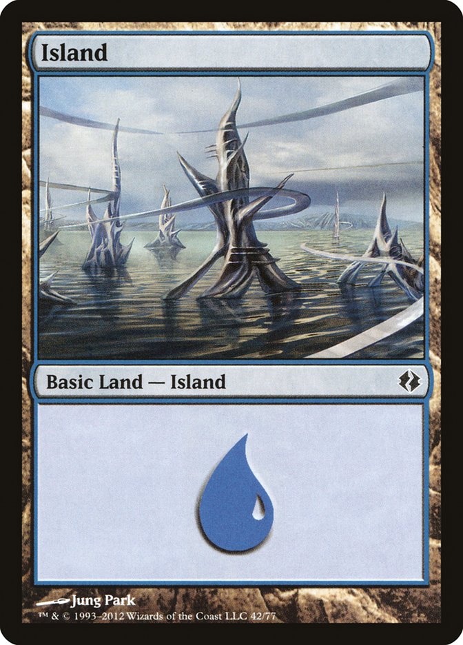 {B}[DDI 042] Island (42) [Duel Decks: Venser vs. Koth]