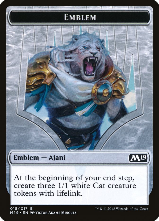 {T} Ajani, Adversary of Tyrants Emblem [Core Set 2019 Tokens][TM19 015]