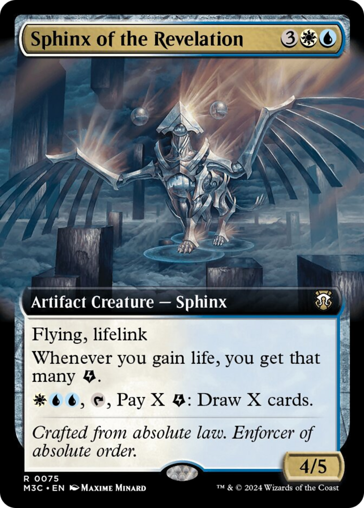 {R} Sphinx of the Revelation (Extended Art) (Ripple Foil) [Modern Horizons 3 Commander][RPF M3C 075]