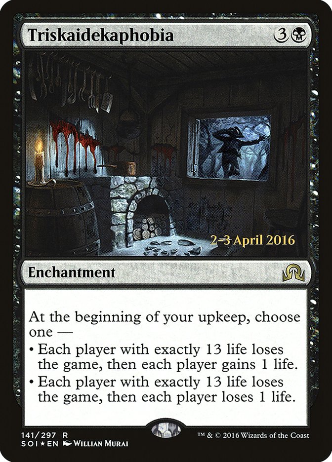 {R} Triskaidekaphobia [Shadows over Innistrad Prerelease Promos][PR SOI 141]