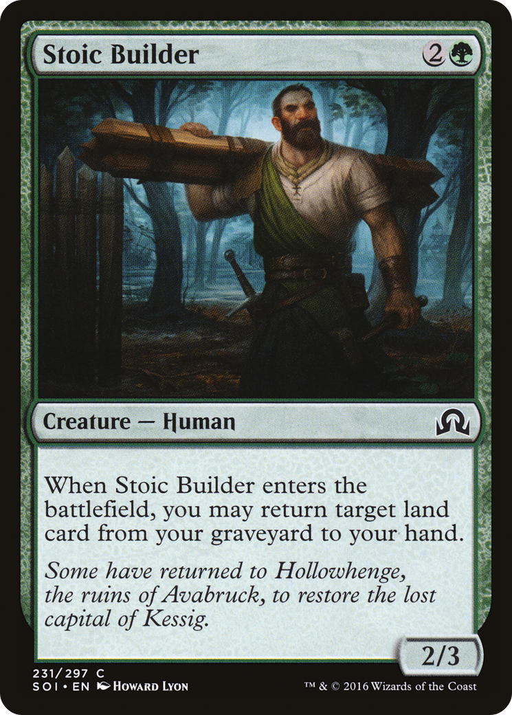 {C} Stoic Builder [Shadows over Innistrad][SOI 231]