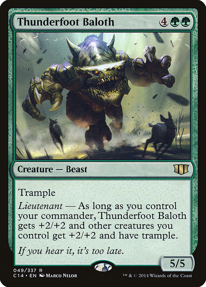 {R} Thunderfoot Baloth [Commander 2014][C14 049]