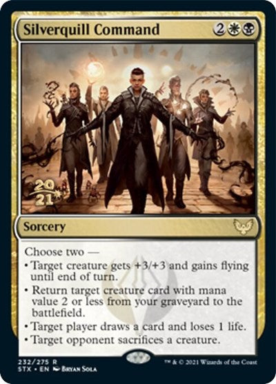 {R} Silverquill Command [Strixhaven: School of Mages Prerelease Promos][PR STX 232]