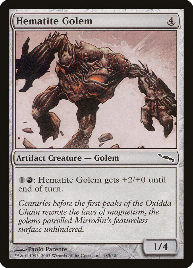 {C} Hematite Golem [Mirrodin][MRD 185]