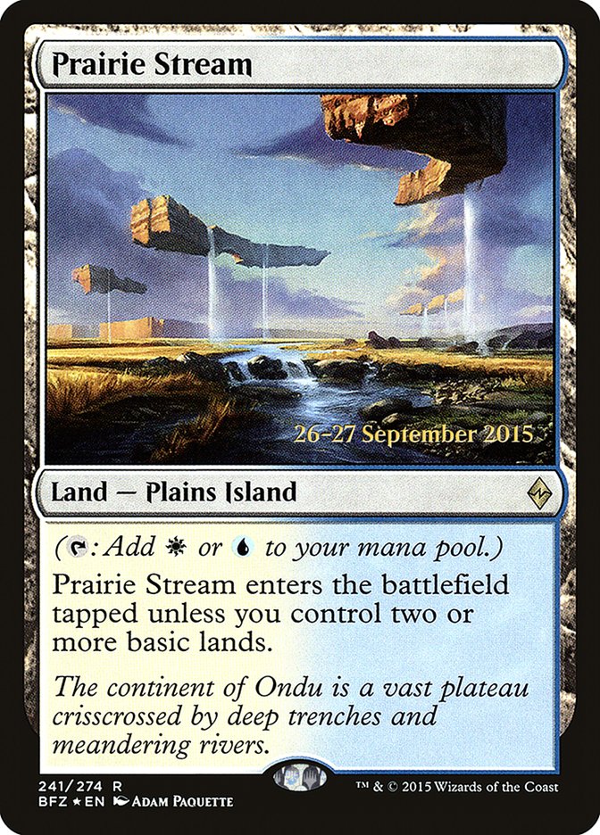 {R} Prairie Stream [Battle for Zendikar Prerelease Promos][PR BFZ 241]