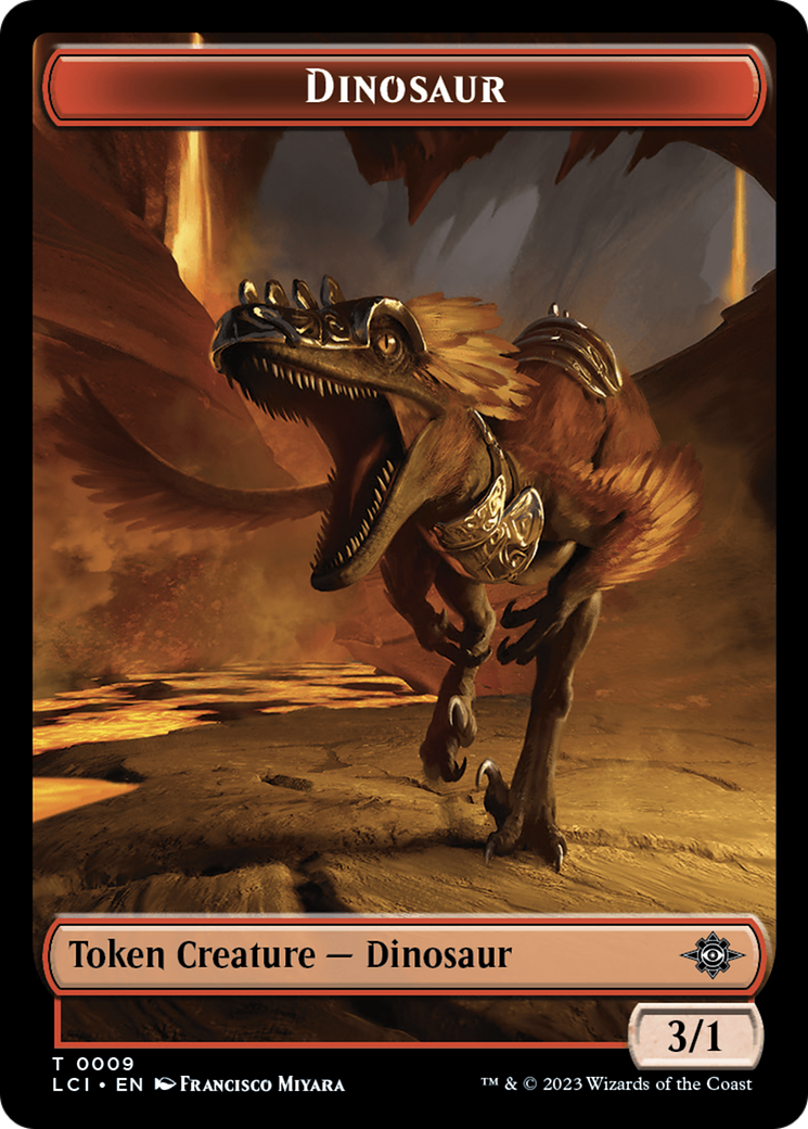 {T} Vampire // Dinosaur (0009) Double-Sided Token [The Lost Caverns of Ixalan Tokens][TLCI 4//9]