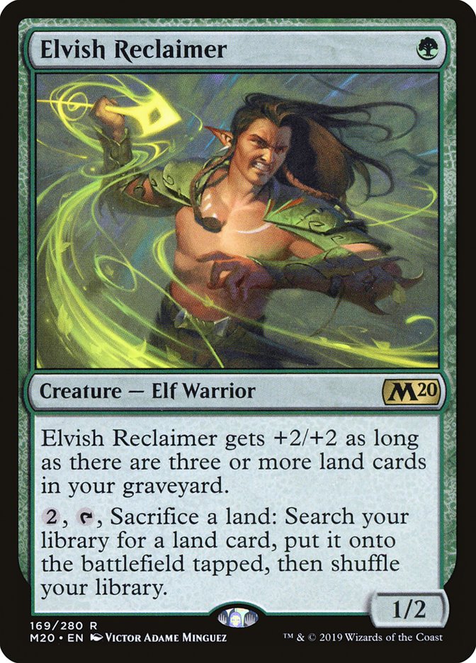 {R} Elvish Reclaimer [Core Set 2020][M20 169]