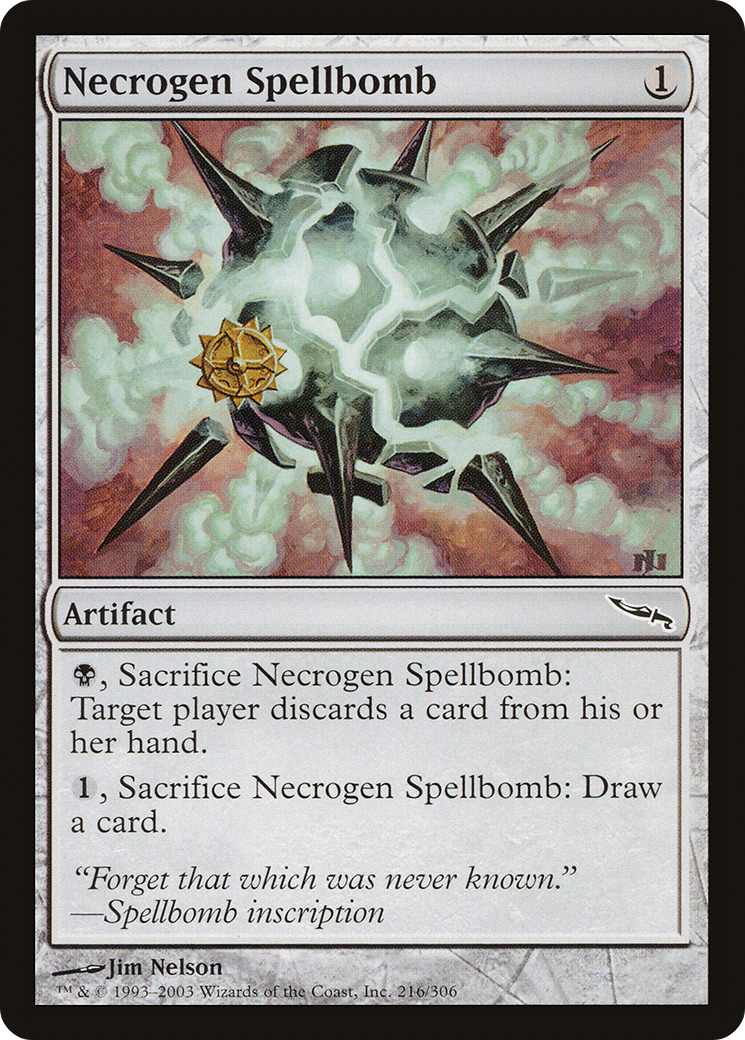 {C} Necrogen Spellbomb [Mirrodin][MRD 216]