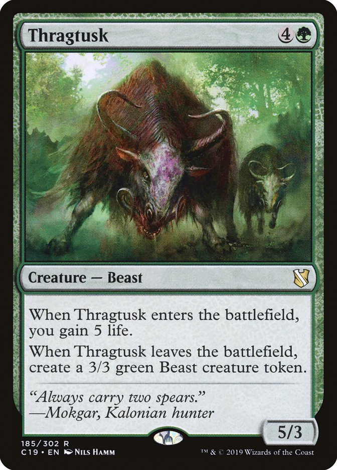 {R} Thragtusk [Commander 2019][C19 185]