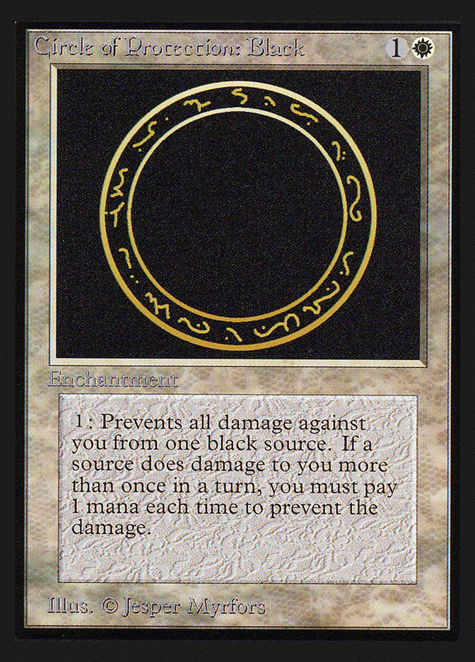 {C} Circle of Protection: Black [International Collectorsâ Edition][GB CEI 010]