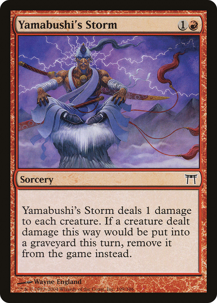 {C} Yamabushi's Storm [Champions of Kamigawa][CHK 199]