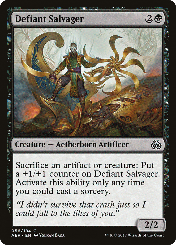 {C} Defiant Salvager [Aether Revolt][AER 056]