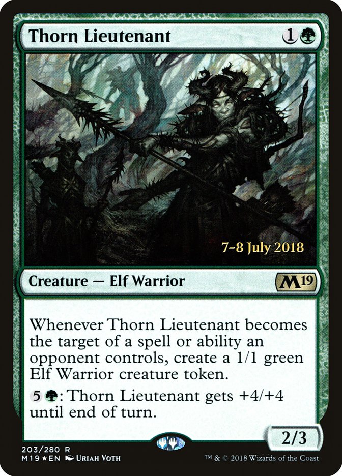 {R} Thorn Lieutenant [Core Set 2019 Prerelease Promos][PR M19 203]