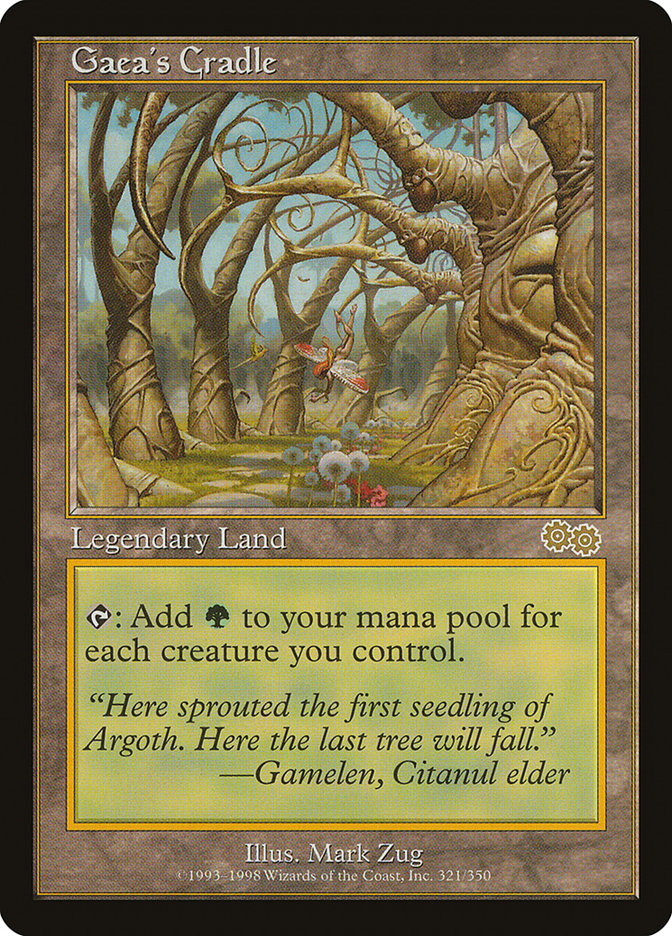 {R} Gaea's Cradle [Urza's Saga][USG 321]