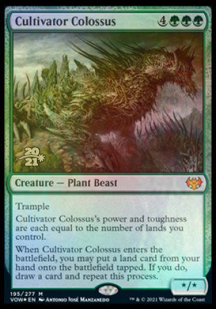 {R} Cultivator Colossus [Innistrad: Crimson Vow Prerelease Promos][PR VOW 195]